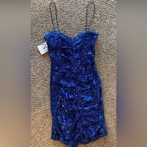 Zara sparkly blue dress